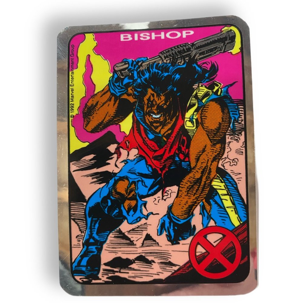 1992 Marvel Entertainment, Non Prism Foil Machine Sticker Card,  Trading Cards